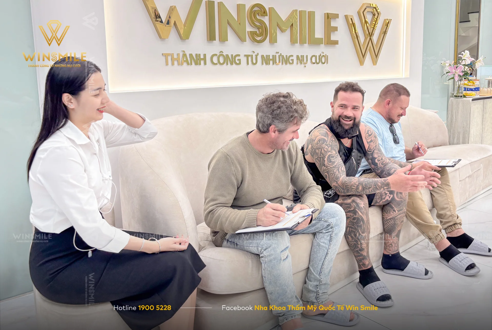 An international client enjoying a seamless blend of vacation and smile transformation at Win Smile